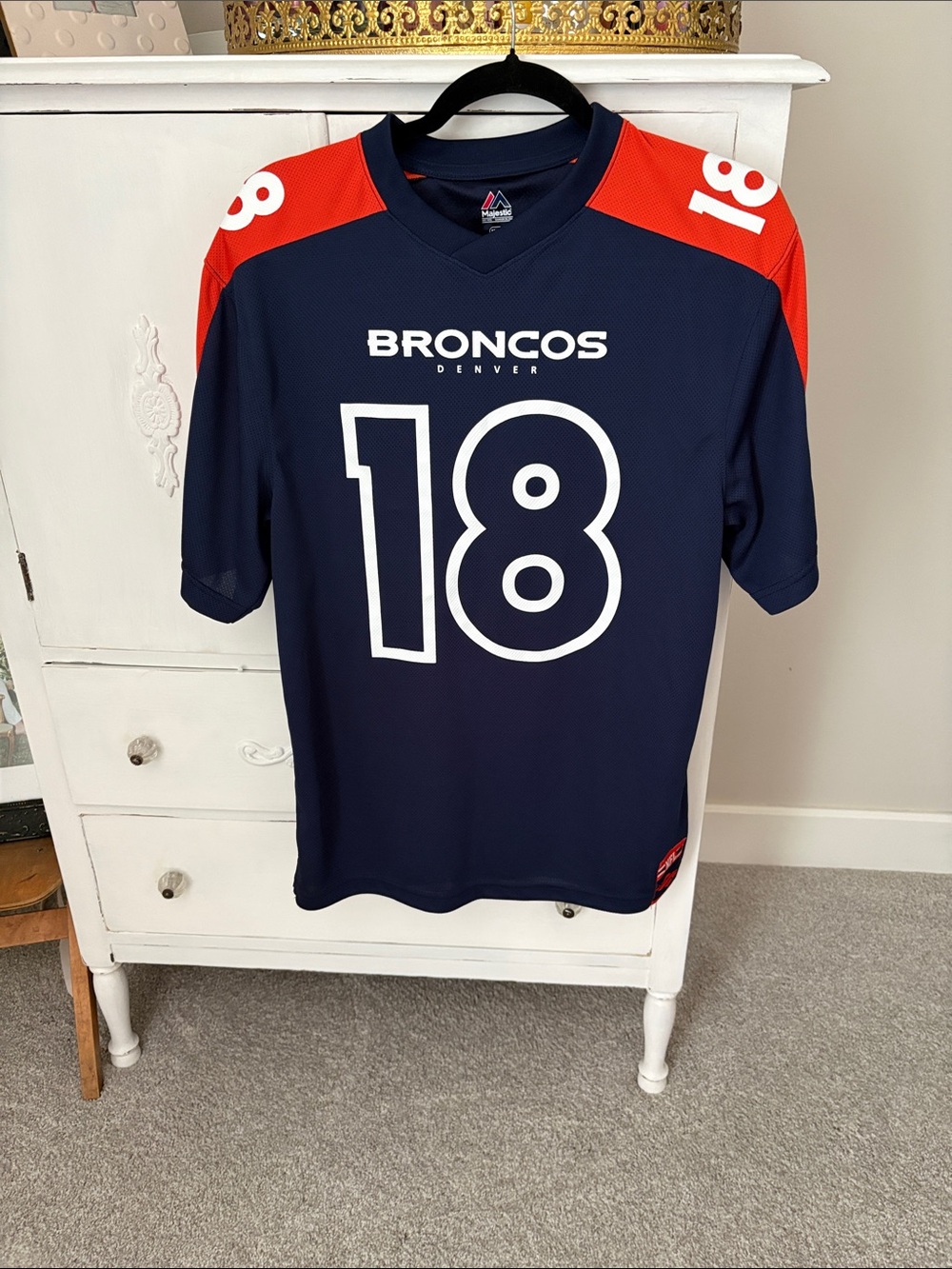 Majestic Broncos #18 manning